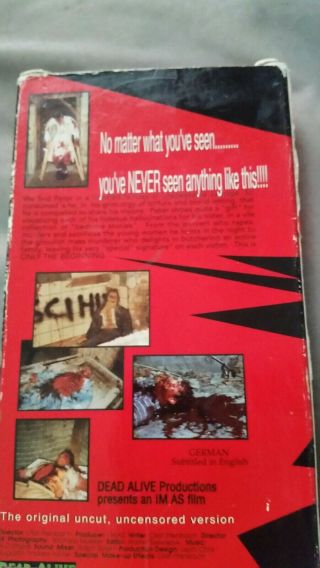 The burning moon vhs,  rare,  oop,  overall the top gore. 3