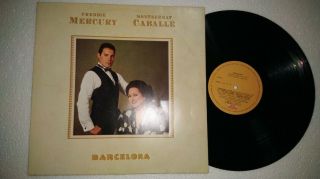 Freddie Mercury Montserrat Barcelona Rare Lp Brazil Globo Label Ex,  Queen