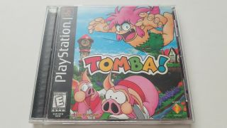 Tomba (playstation 1,  1998) Complete Black Label Rare Game Ntsc U/c Very Good