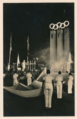 1936 Olympic Games Kiel,  Rare Postcard.
