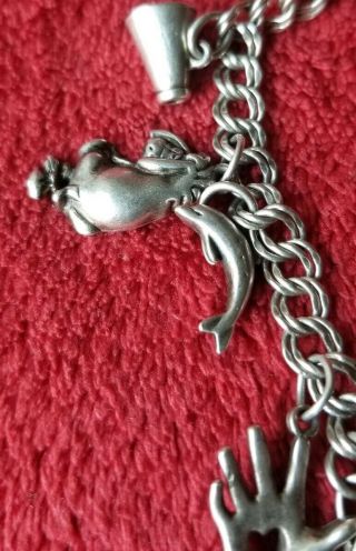 James Avery sterling silver 925 rare charms and Disney charms bracelet 4
