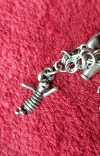 James Avery sterling silver 925 rare charms and Disney charms bracelet 6