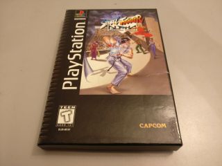 Street Fighter Alpha - Sony Playstation 1 Psx - Rare Long Box - Complete Cib
