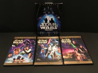 Star Wars Trilogy Dvd Box Set Theatrical Versions 2008 Rare Htf Oop