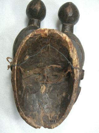 Baule Rare vintage double face Mask Cote d ' Ivoire African Art 5