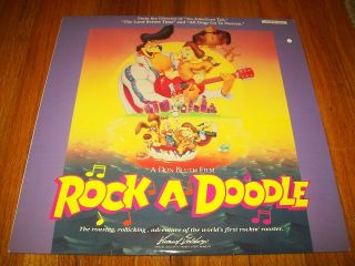 Rock - A - Doodle Laserdisc Ld Very Rare Rock A Doodle Animation
