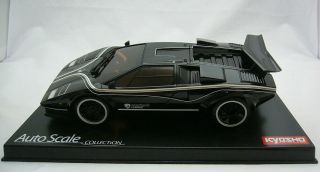 Kyosho Mini - Z Asc (body Set) Mzx316bk Lamborghini Countach Lp500s Black Rare
