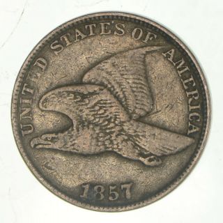 Crisp - 1857 - Flying Eagle United States Cent - Rare 003