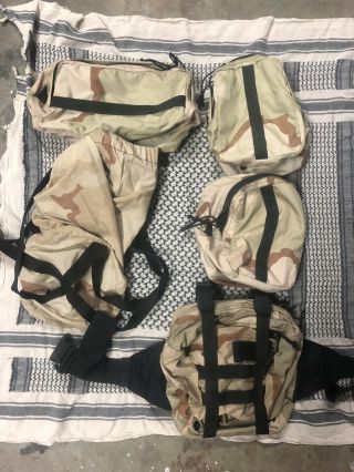Rare Gregory Um21 Spear Pack Accessory Pouches And Butt Pack