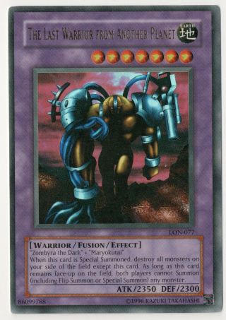 Ultra Rare Yu - Gi - Oh The Last Warrior From Another Planet Lon - 077