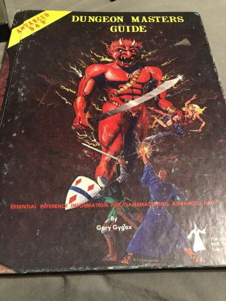 Advanced Dungeons And Dragons Dungeon Masters Guide 1979 Old Rare Illustrated