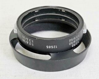 Leica 12585 Vented Lens Hood For 35mm & 50mm M - Series Lenses - Rare (2723)