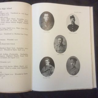 1914 - 1918 Roll of Honour Edinburgh Royal High School 1st Edition WW1 Rare 6