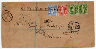1899 Virgin Islands To Czechoslovakia Reg Cover Via Great Britain,  Rare