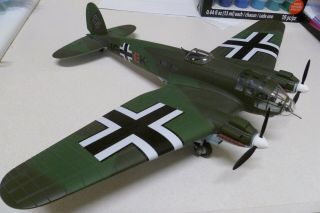 Rare Franklin 1/48 Heinkel He - 111 Europe Theater German Diecast Bomber Ww2