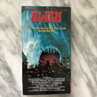 Alien Space Avenger 1989 Vhs Rare Cult Horror Campy Sci - Fi