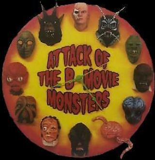 Rare Rare Oop Earthbound " Attack Of The B Movie Monsteres Resin Clock "