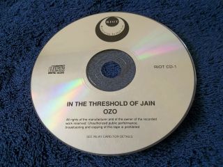Ultra Rare CD,  OZO - IN THE THRESHOLD OF JAIN,  1990 RIOT CD - 1,  Reggae Funk soul 4
