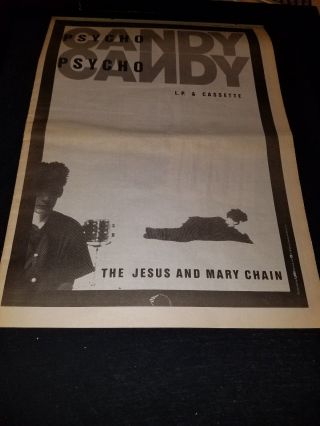Jesus And Mary Chain Psychocandy Rare Uk Promo Poster Ad Framed