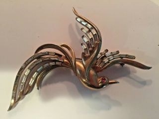 Rare Vintage Trifari Bird Of Paradise Brooch Designed By Alfred Philippe