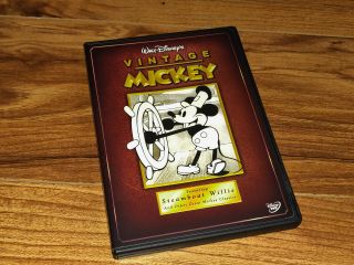 Vintage Mickey Featuring Steamboat Willie Dvd,  2005 - Rare,  Oop