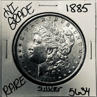 1885 Morgan Silver Dollar Hi Grade U.  S.  Rare Coin 5634