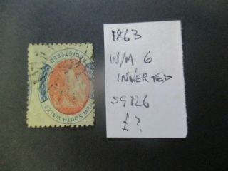 Nsw Stamps: Registered Inverted Watermark - Rare (c253)