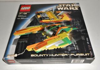 Rare Lego Star Wars Bounty Hunter Pursuit 2002 Complete Set 7133