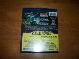 Godzilla vs.  Biollante/Monster/Mega Shark vs.  Giant Octopus (Blu - ray 2013) Rare 3