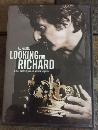 Looking For Richard Dvd Rare Edition From Box Set Documentary Shakespeare Htf