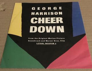George Harrison - Cheer Down - Rare Picture Sleeve 7 " Vinyl / The Beatles