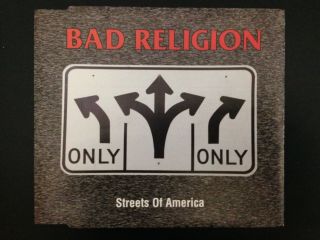 Bad Religion - Streets Of America Cd/video Maxi 3 Live Songs Rare Germany Nofx