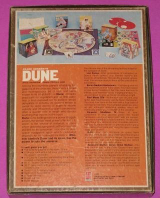 1979 Frank Herbert DUNE Bookcase Board Game Avalon Hill Rare OOP Complete 4