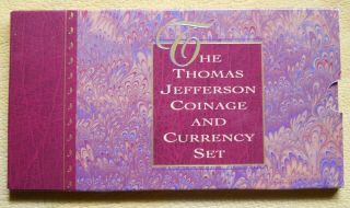 1993 Thomas Jefferson Coinage & Currency Set (rare 2$ Star Note - Sp Nickel)