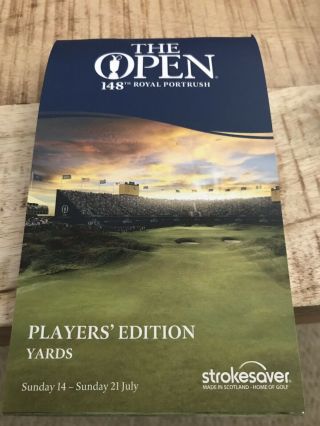 The Open Royal Portrush Players Edition Yardage Book Rare Golf Memorabilia