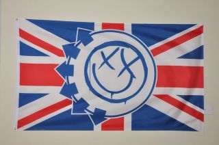 Blink 182 Union Jack Rare - British - - Poster - Banner - Uk - Wow