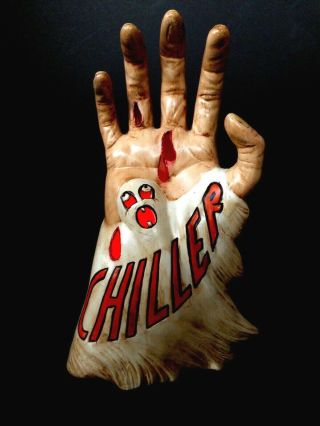 Chiller Zombie Hand Tv Table Lamp Halloween Prop Horror Theatre Vintage Rare