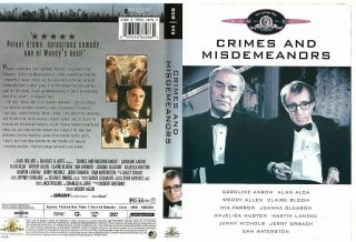 Crimes And Misdemeanors - Woody Allen - Mgm (dvd,  2001) - Oop/rare W/insert