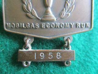 Rare MOBILGAS ECONOMY RUN 1958 pin badge 2