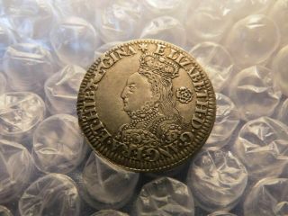 Great Britain 1562 Queen Elizabeth 6 Pence Silver Star " Rare " Coin - 39.  1