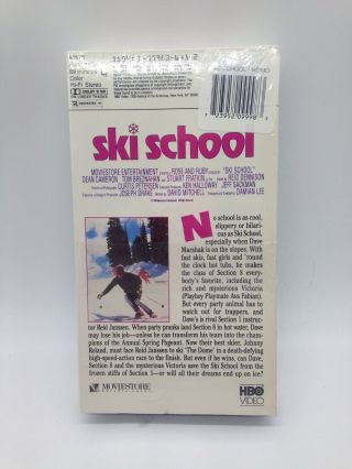SKI SCHOOL VHS RARE DEAN CAMERON - AVA FABIAN - STUART FRATKIN 3