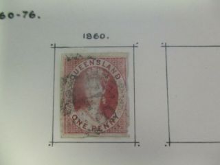 Queensland Stamps: 1860 Chalon - Rare (d325)