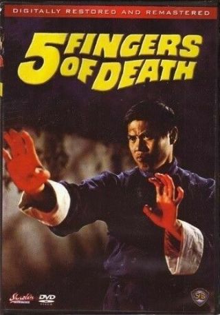 Five 5 Fingers Of Death Chinese Kung Fu Action Movie Dvd Lieh Lo Ping Wang - Rare