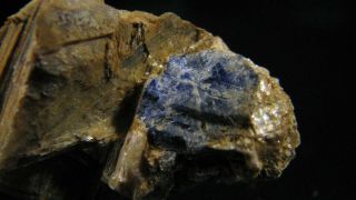 Rare Sapphire Crystal On Kyanite Crystals Black Mountain North Carolina