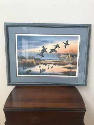 Jerry Raedeke Framed Ducks Unlimited Signed - In Your Dreams - 39/100 Rare