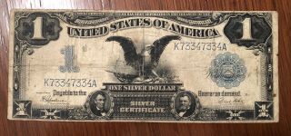 $1 Bill Dollar Bill 1899 Silver Certificates Rare Black Eagle Grant Lincoln