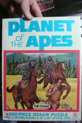Planet Of The Apes 500 Piece Jigsaw Puzzle Extremely Rare Hg Toys 1974 Tv Movie