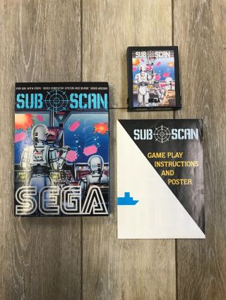 Sub Scan - Atari 2600 Video Game System - Rare