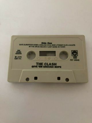 The Clash Give ' Em Enough Rope Rare & OOP Punk Rock 1978 Epic Records Cassette 4