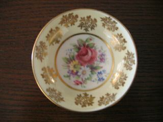 Rare Quality Vintage Paragon Small Hand Painted Bowl - The Queen & Queen Mary